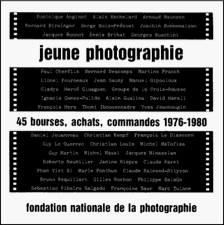 Couverture du catalogue de l’exposition Jeune Photographie, 45 bourses, achats, commandes 1976-1980